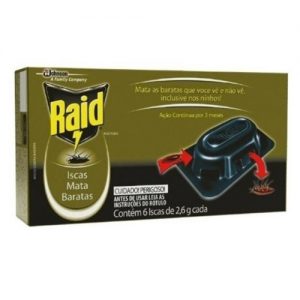 Raid Mata Barata - Isca / Caixa c/6 unidades