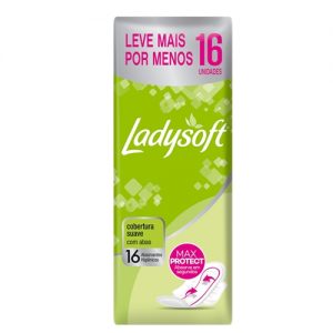 Absorvente  C/Abas Normal Suave - CX c/24 UND