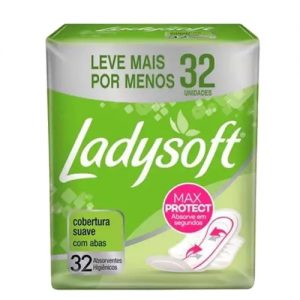 Absorvente  C/Abas Normal Suave - CX c/24 UND