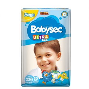 Fraldas Babysec Ultra Mega "XXG" - FD c/6 UND