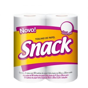 Toalha De Papel Snack Folha Dupla - FD c/16 UND