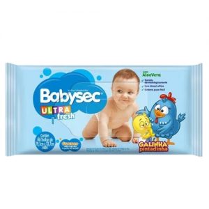 Toalha Umedecida Babysec Pequena - Fardo c/24 UND
