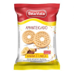 Amanteigados Banana E Canela 310Gr - CX c/20 UND