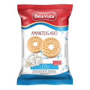 Amanteigados Sabor Leite 310Gr - CX c/20 UND