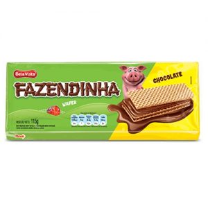Fazendinha Wafer Chocolate 115Gr - CX c/40 UND