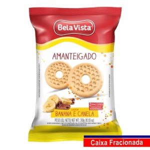Amanteigados Sabor Banana/Canela 310Gr - CX c/10 UND