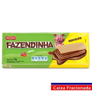 Fazendinha Wafer Chocolate 115Gr - CX c/20 UND