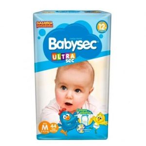 Fraldas Babysec Ultra Mega "M" - FD c/6 UND