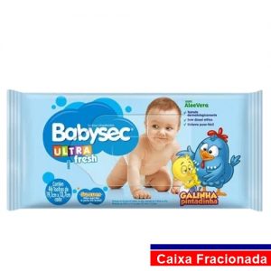 Toalha Umedecida Babysec Pequena - FD c/12 UND