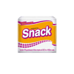 Guardanapo SNACK Folha Simples 50fls - Pct c/10 UND