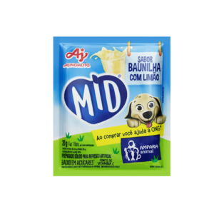 Mid  Refresco Baunilha/Limão 20Gr - Display c/15und