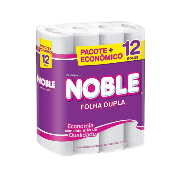 Papel Higiênico NOBLE Folha Dupla 20M - FD c/10 UND