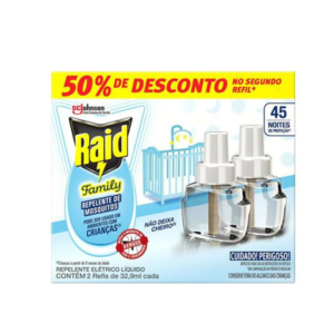 RAID Family 45 Noites Refil - Promocional c/2 UNID (50% Desc.)
