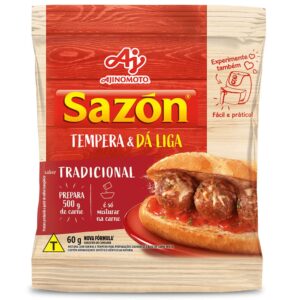 Sazón Tempera e Dá Liga Tradicional 60Gr - Display c/12und