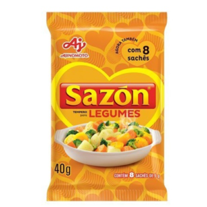 Sazón Sabor Legumes 40Gr -  Pct c/ 8|Sachês|5Gr
