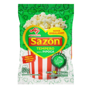 Sazón Pipoca Sabor Cebola e Salsa c/ 60 Gr