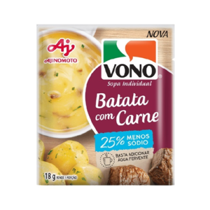 Sopa Vono Batata c/ Carne Menos Sódio 18Gr - Display c/23und