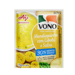 Sopa Vono Mandioquinha/Cebola/Salsa Menos Sódio 17Gr - Display c/23und
