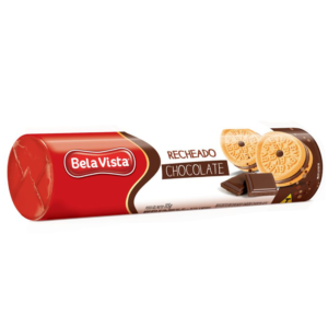 Biscoito BELA VISTA Rech. Chocolate 115Gr - CX c/18 UND