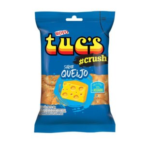 Bisc. Tuc´S DIN Crackers Crush Sabor Queijo 60Gr - CX c/20 UND