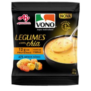 Sopa Vono Proteína Legumes/Chia 35Gr - Display c/12und